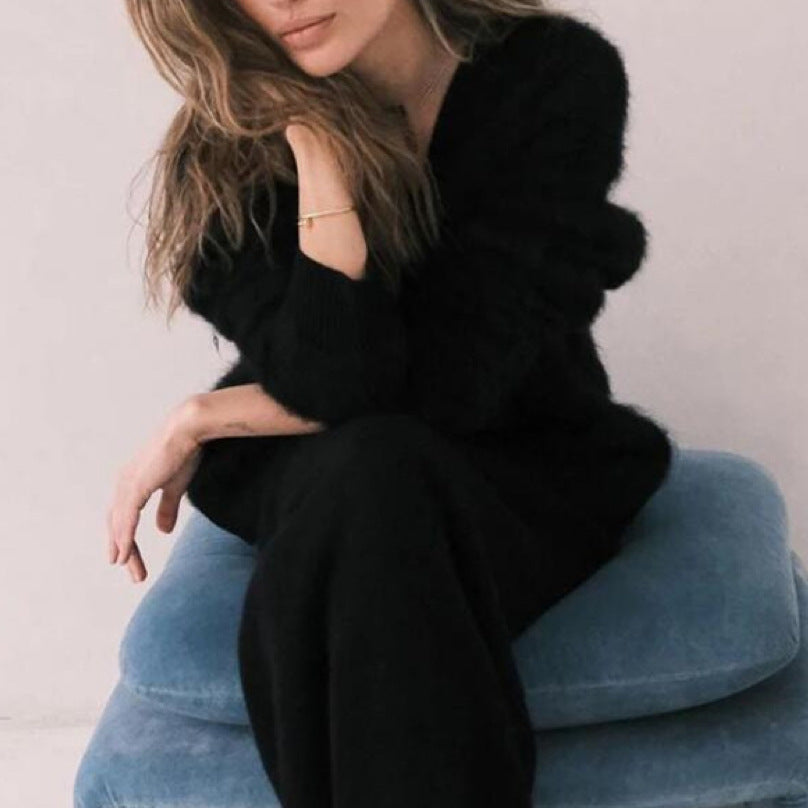 Cardigan Col V Signature