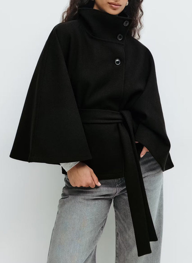 Manteau Silhouette Libre Ceinturé