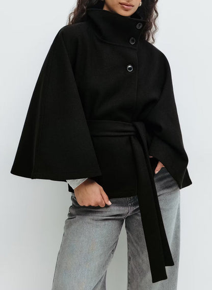 Manteau Silhouette Libre Ceinturé